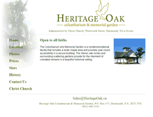 Tablet Screenshot of heritageoak.ca